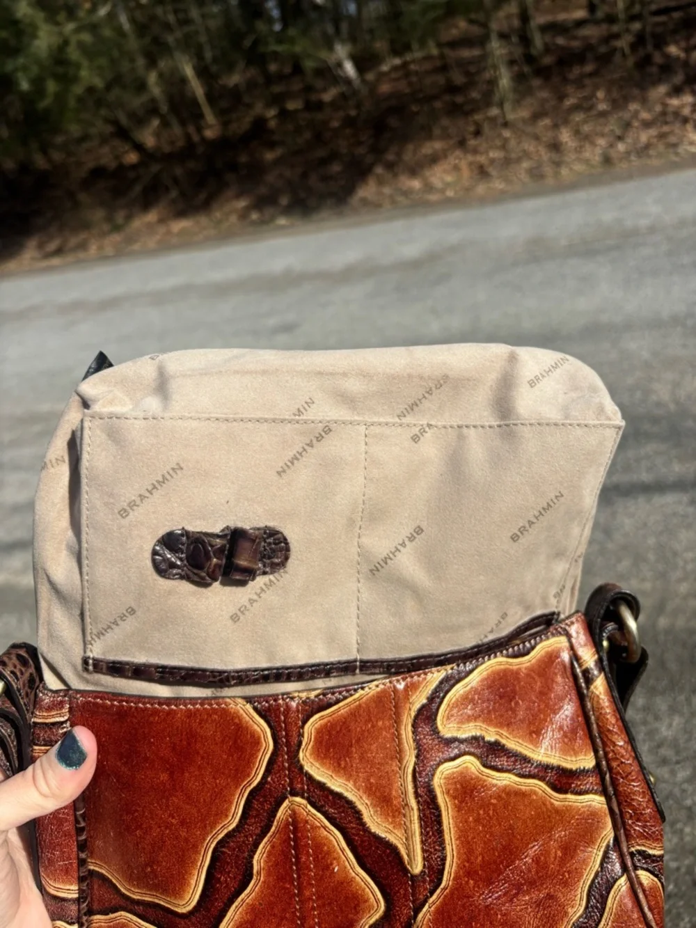 Brahmin Leather Crossbody Bag Limited Edition - Picture 8 of 17